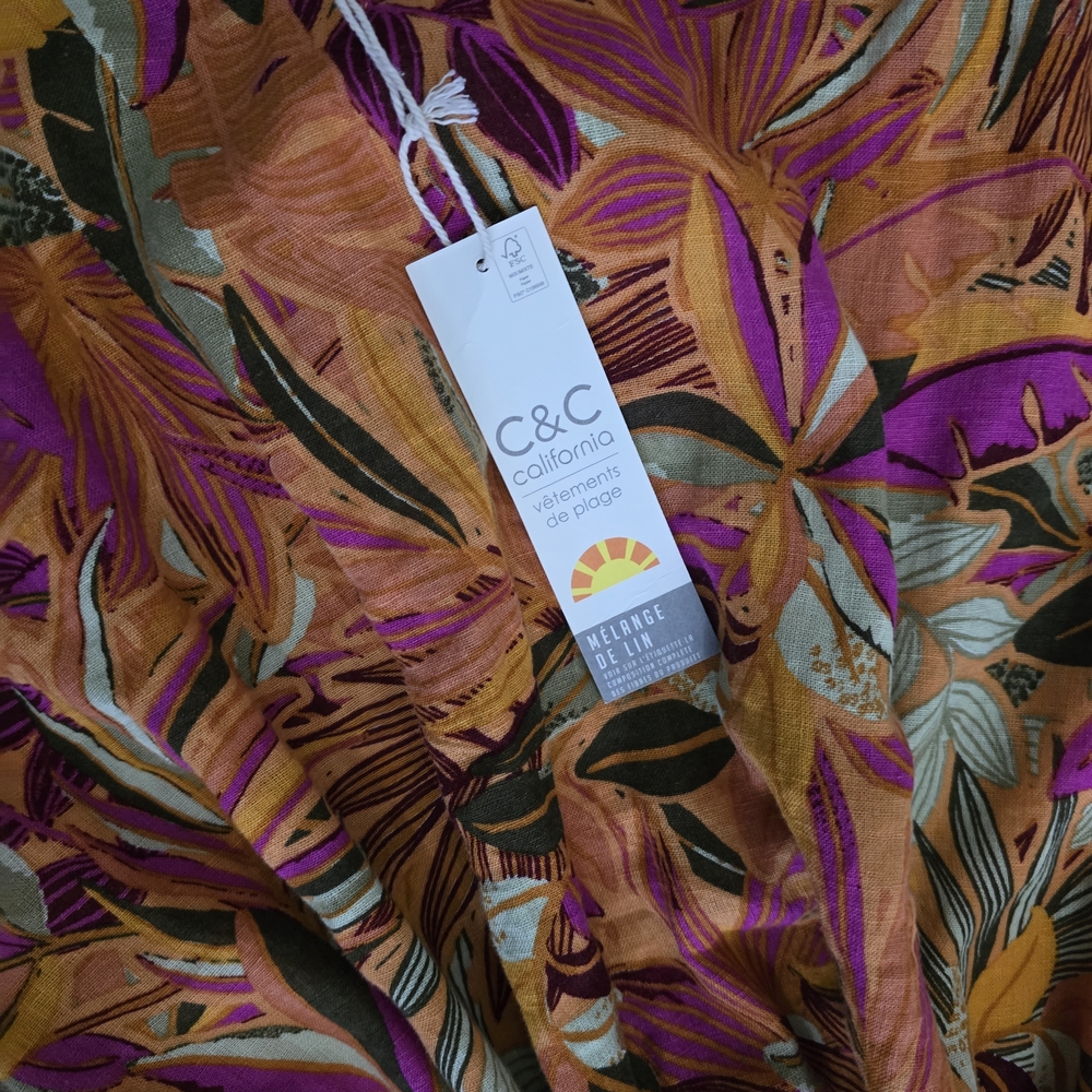 C&C California Orange, Pink & Green Tropical Maxi Dress - Picture 4 of 9